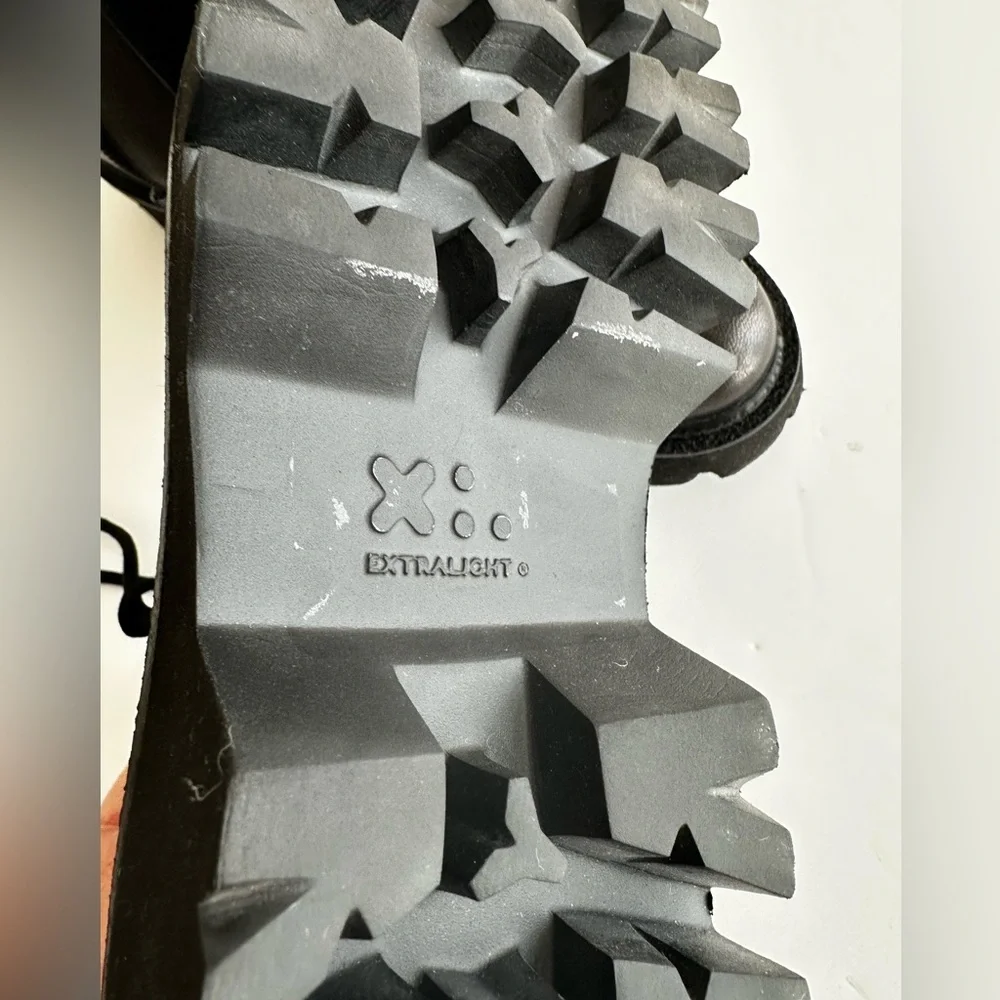 BRUNATE ankle leather boots ultra light lace-up + zipper size 38 (7 US) new - Picture 7 of 10